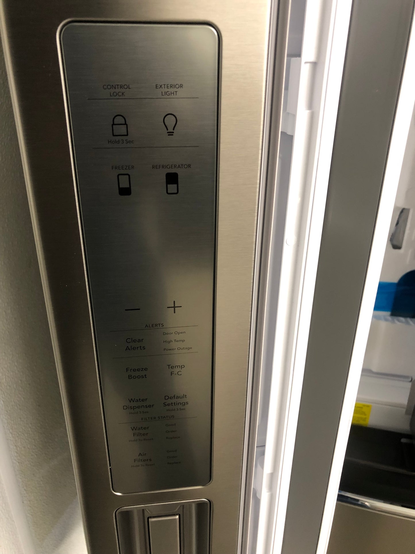 Frigidaire four Door Refrigerator stainless steel