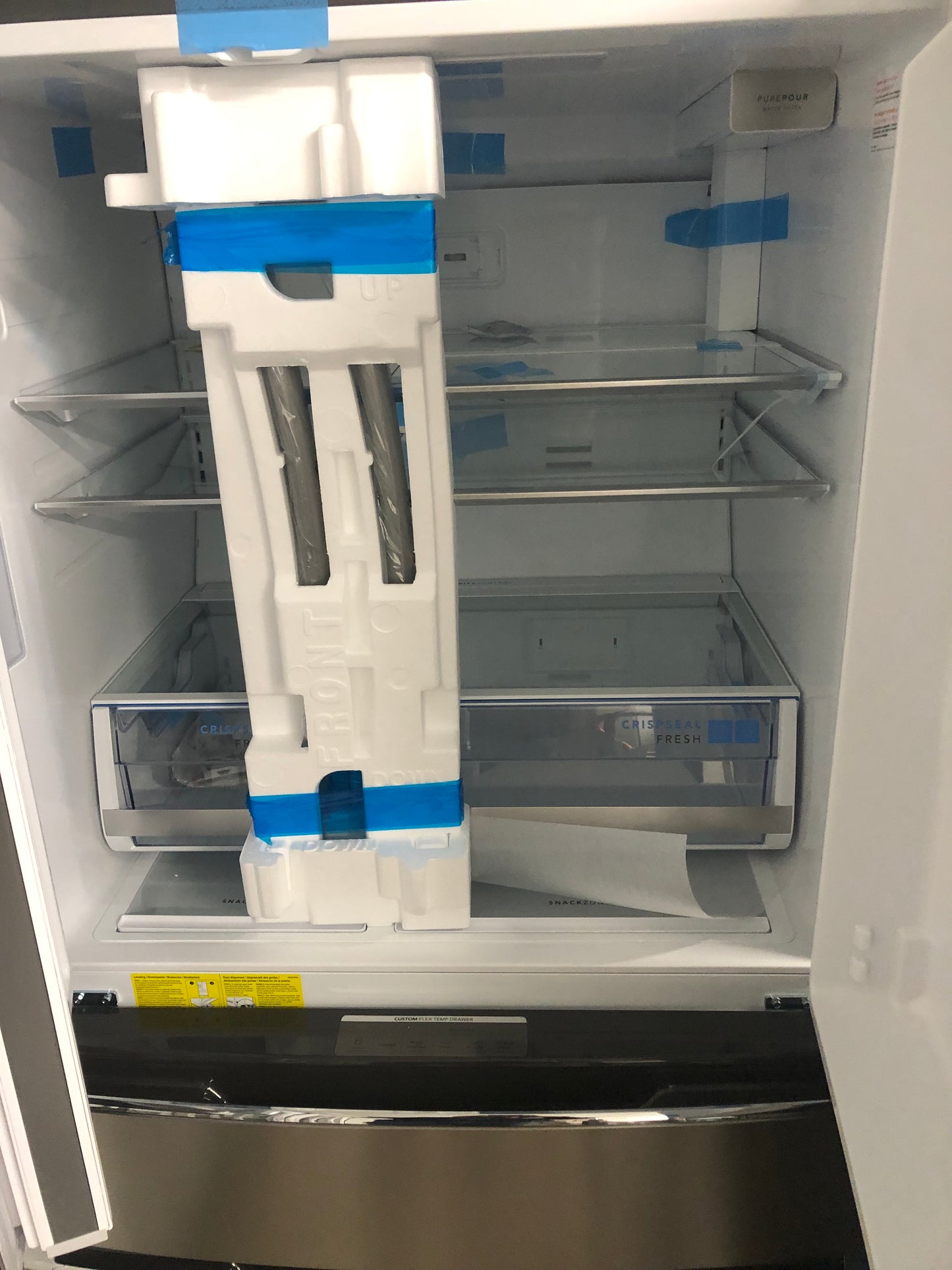 Frigidaire four Door Refrigerator stainless steel