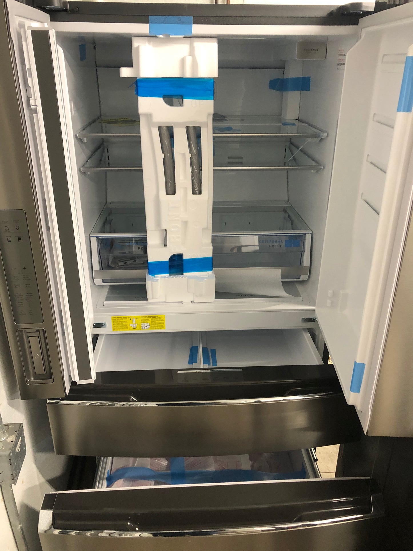Frigidaire four Door Refrigerator stainless steel